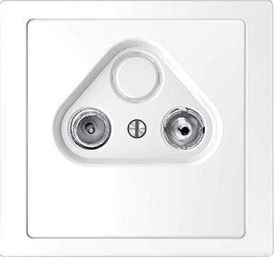 Merten D-Life antenna socket outlet (lotus white)